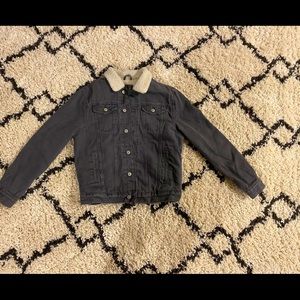 Sherpa Lined Denim Trucker Jacket